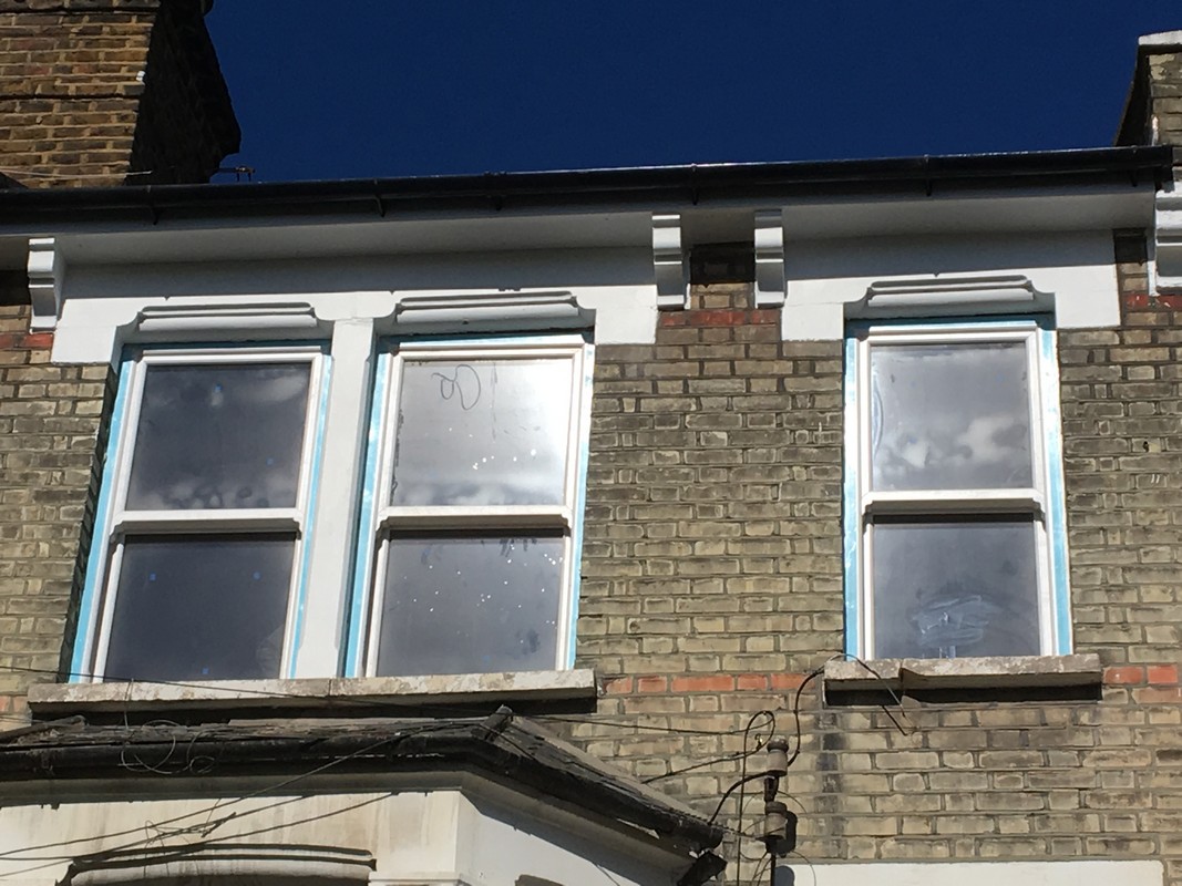 New uPVC sash windows fitted on Victorian terrace in Herne Hill